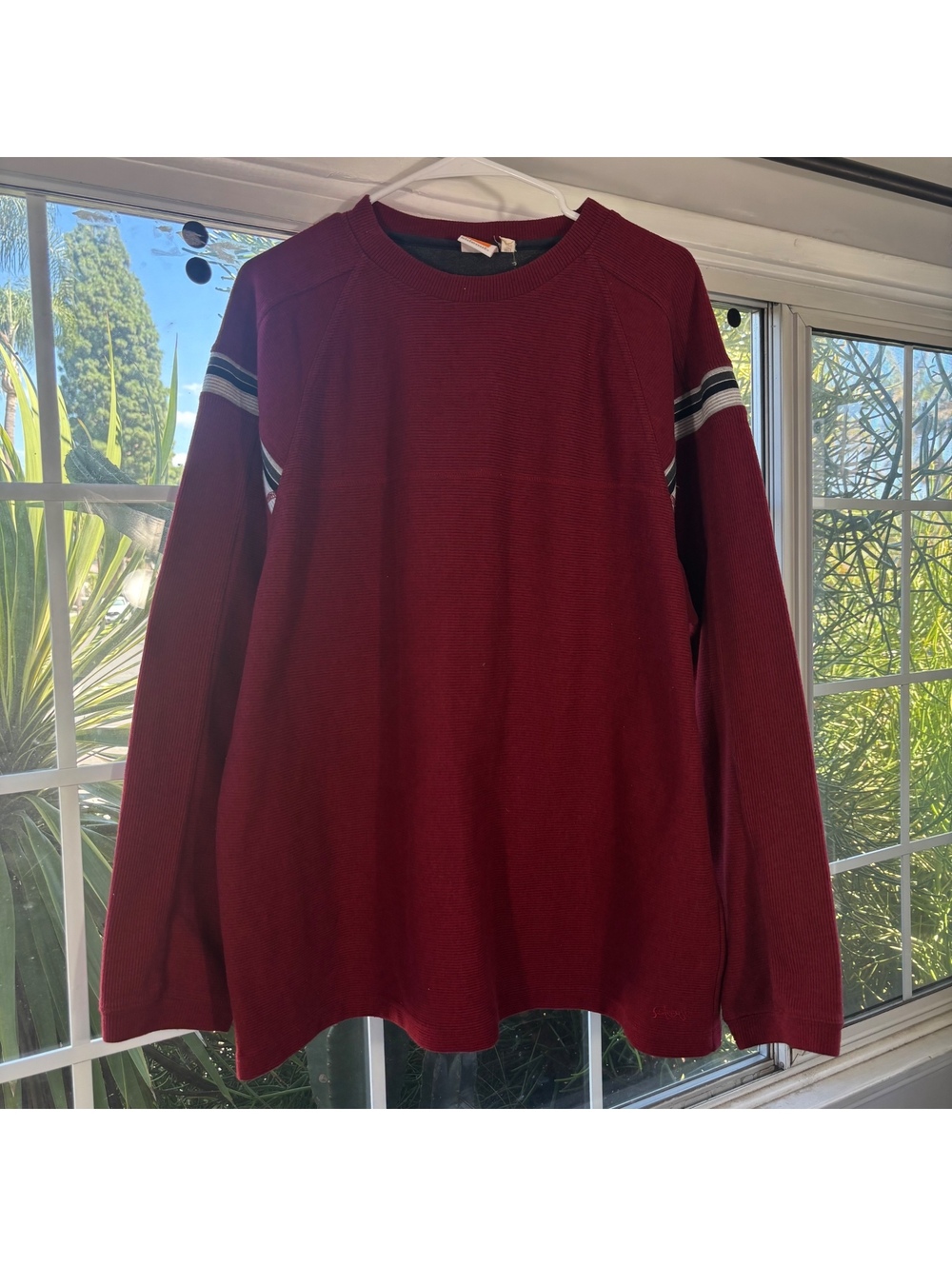 Y2K Sideout Burgundy Surfwear Sweatshirt